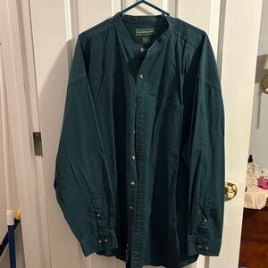Men's Dark Green Shirt Jacket